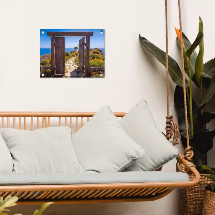 Tuinposter - Poort - Pad - Zee — 5
