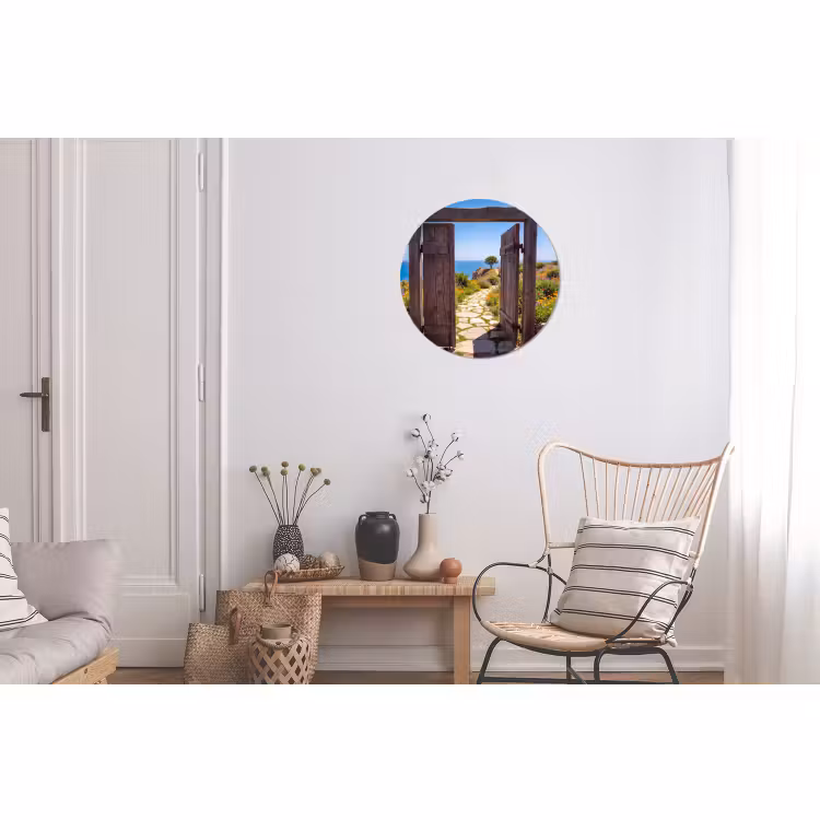 Wandcirkel - Aluminium - Poort - Pad - Zee — 2