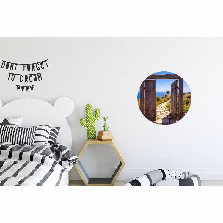 Wandcirkel - Aluminium - Poort - Pad - Zee — 5