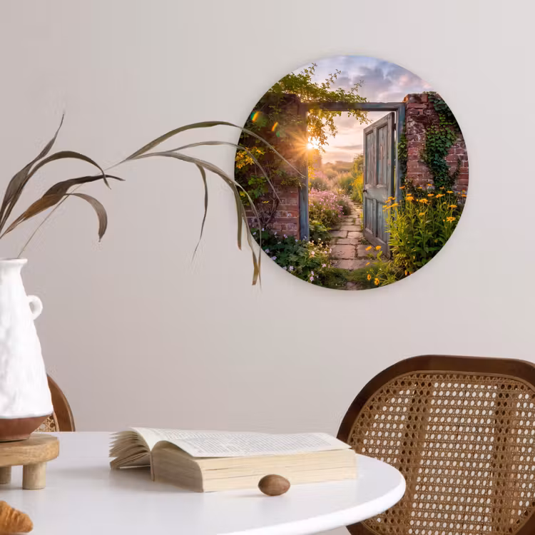 Wandcirkel - Glas - Deur - Tuin - Natuur — 4