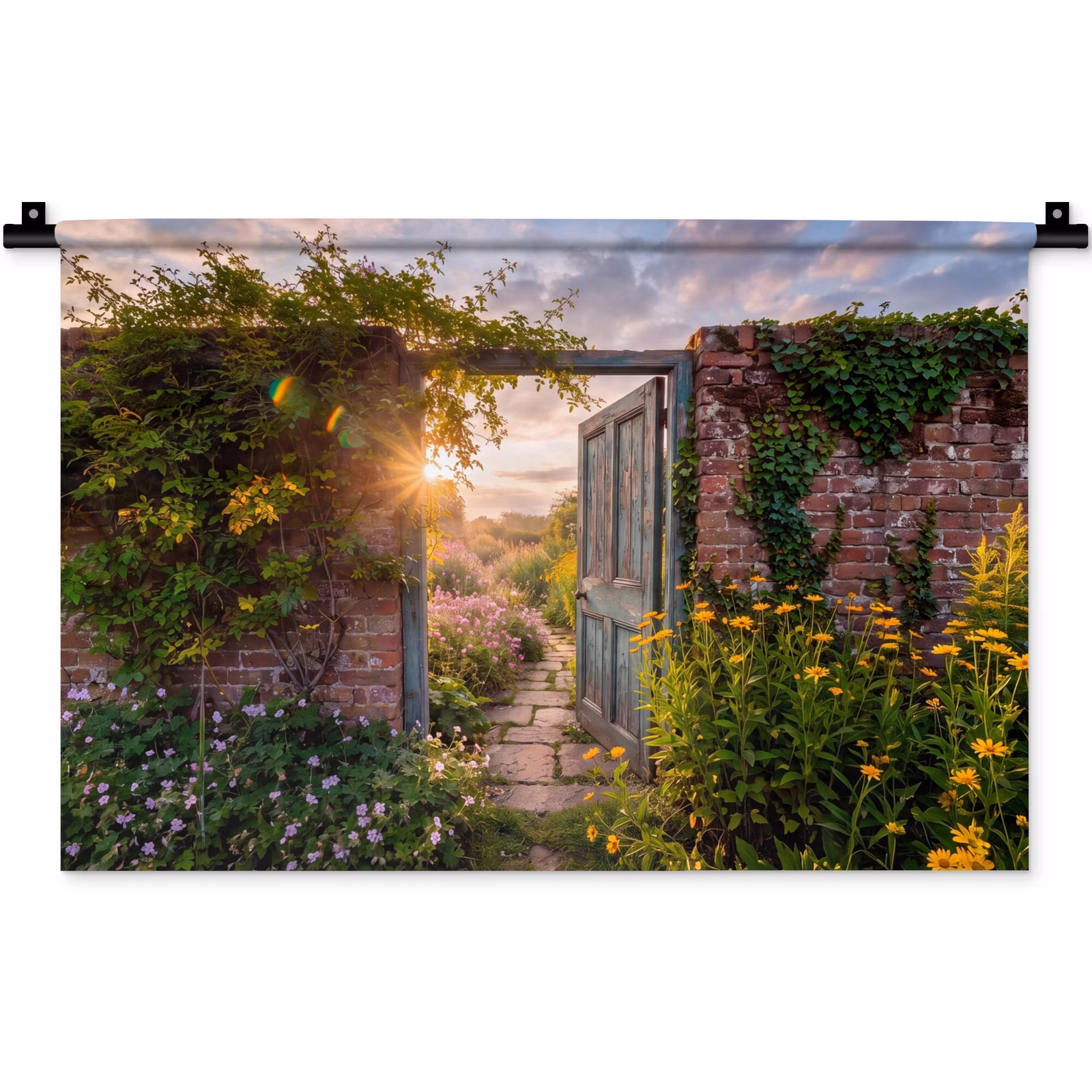 Wandkleed - Deur - Tuin - Natuur — 1