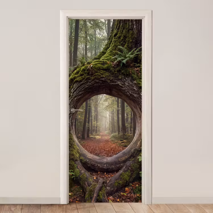 Deursticker - Boom - Bos - Natuur — 1