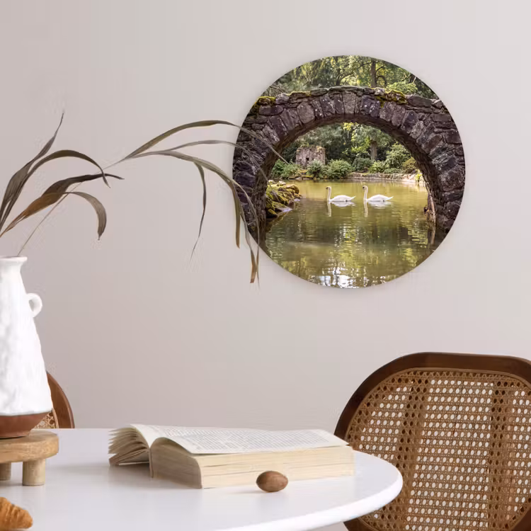 Wandcirkel - Glas - Vogel - Water - Natuur — 4