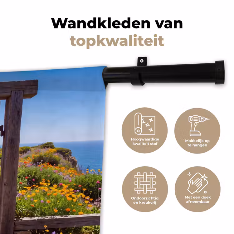 Wandkleed - Poort - Pad - Zee — 3
