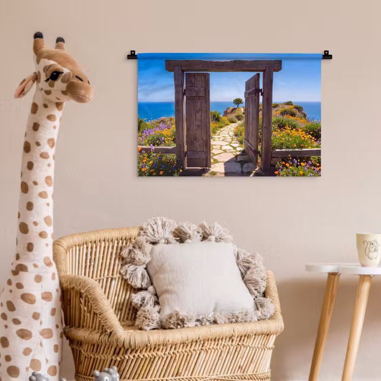 Wandkleed - Poort - Pad - Zee — 5