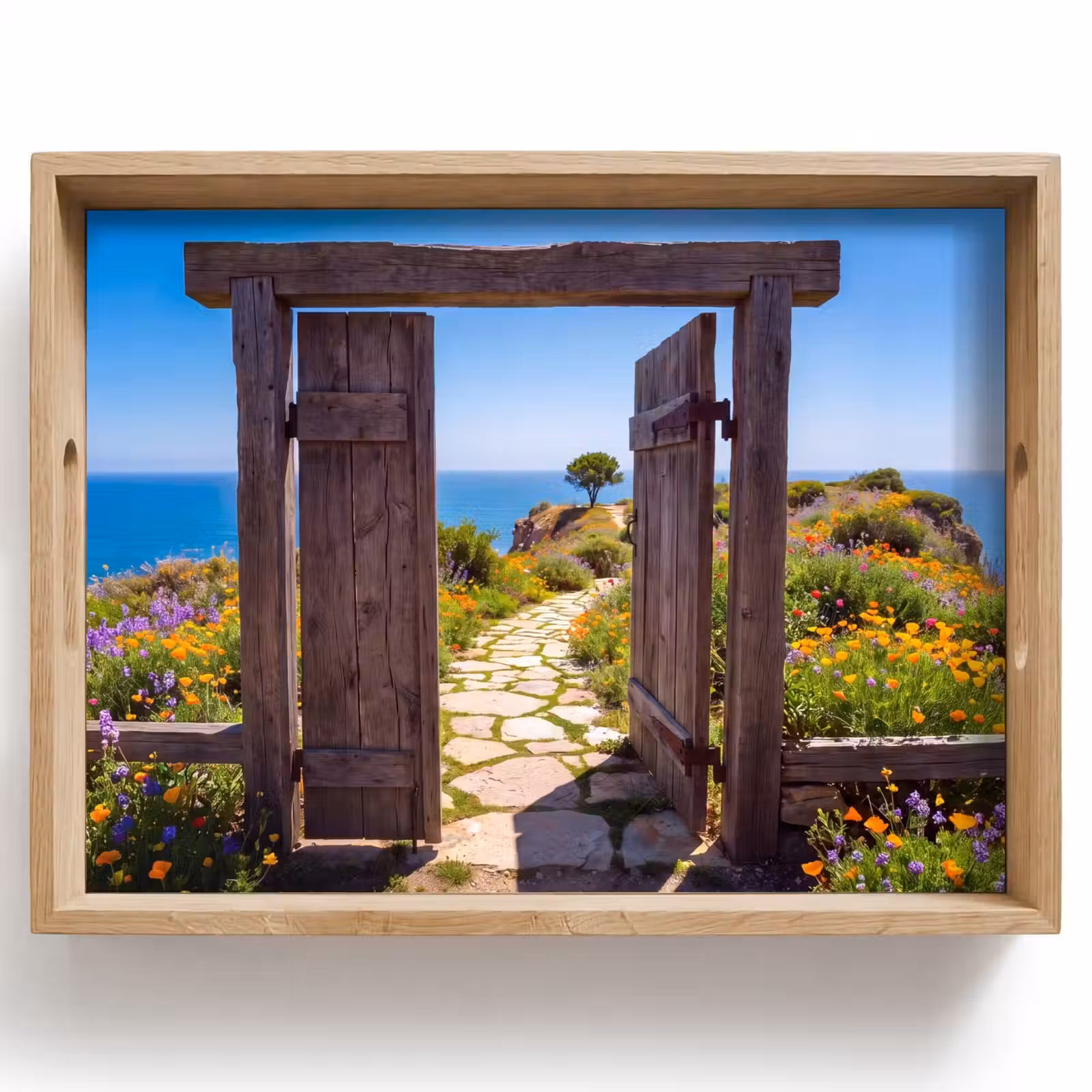 Dienblad - Poort - Pad - Zee — 1