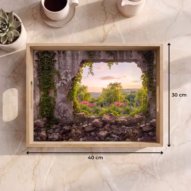 Dienblad - Muur - Natuur - Bloemen — 9