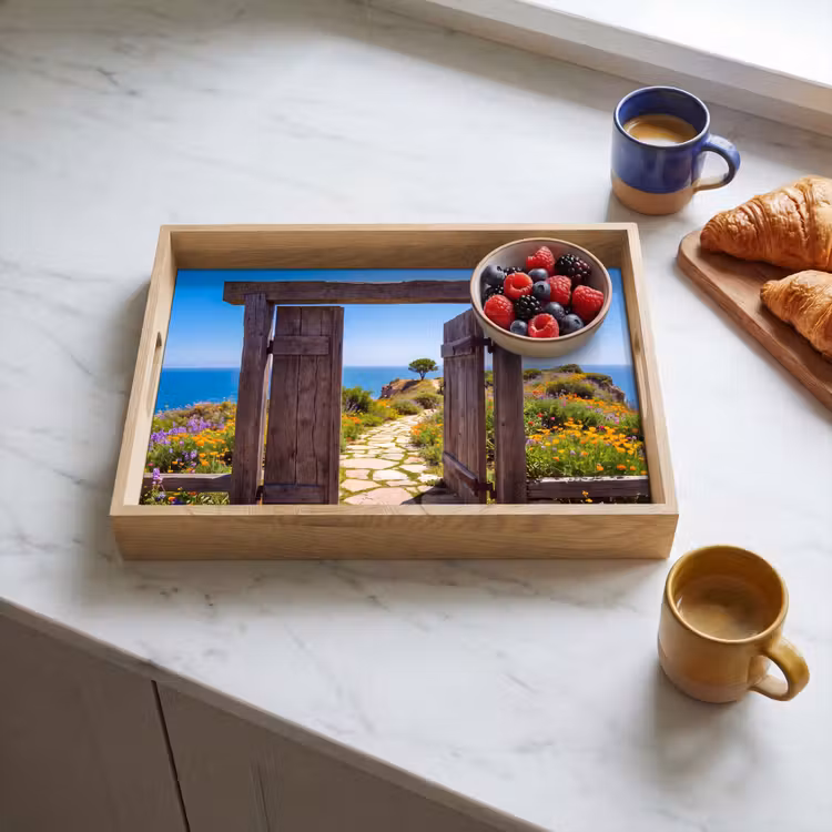 Dienblad - Poort - Pad - Zee — 4