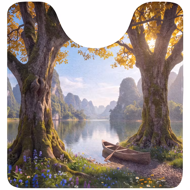 Wc Mat - Natuur - Meer - Bergen — 1
