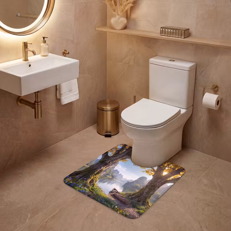 Wc Mat - Natuur - Meer - Bergen — 3