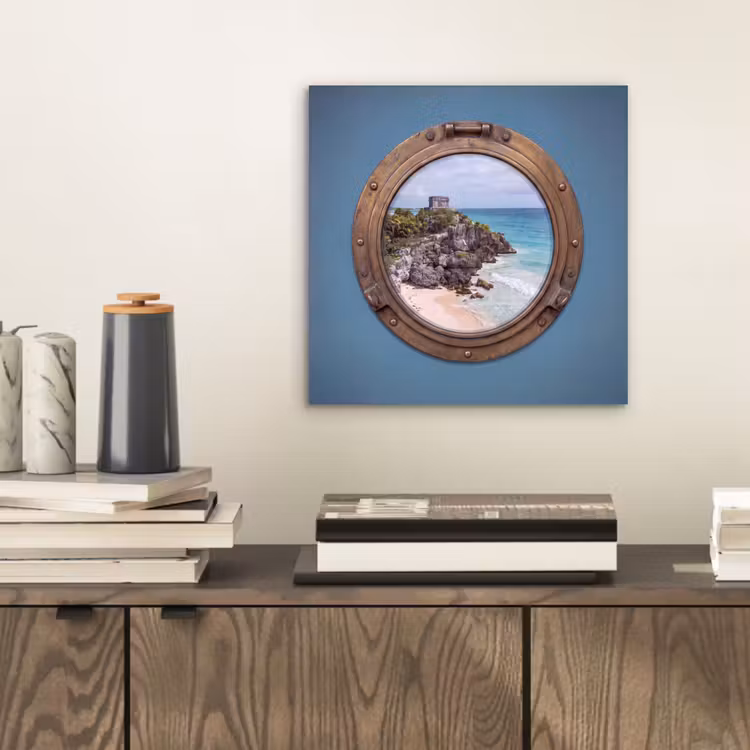 Aluminium schilderij - Gebouw - Strand - Zee — 2