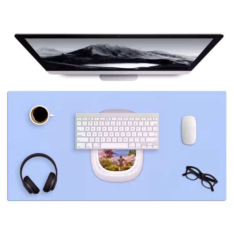 Bureau onderlegger - Pagode - Berg - Bloesems — 4