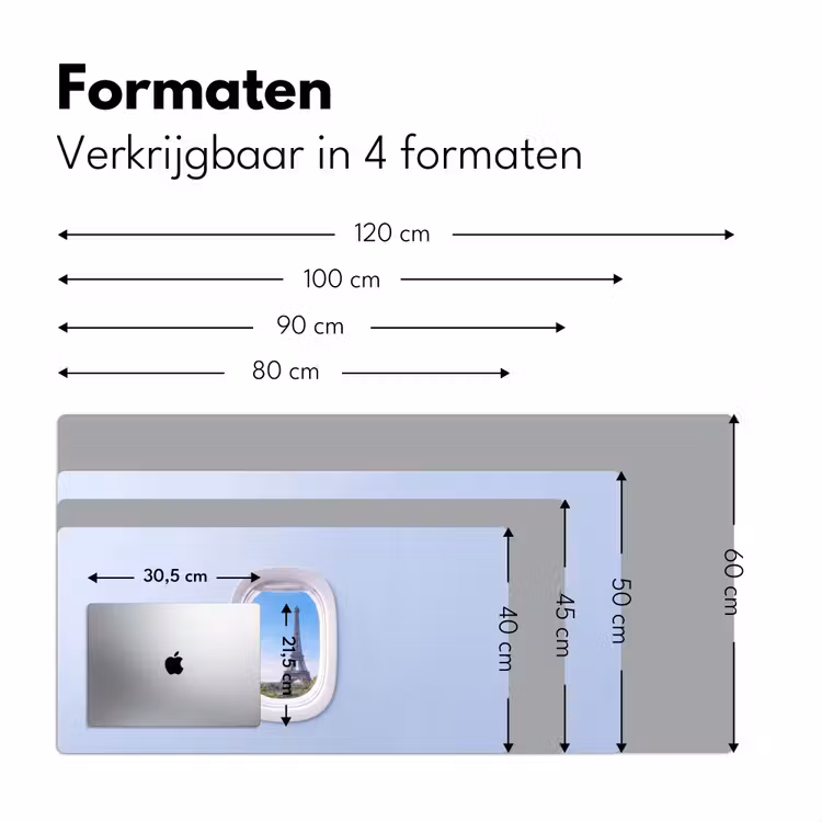 Bureau onderlegger - Eiffeltoren - Vliegtuigraam - Reizen — 8