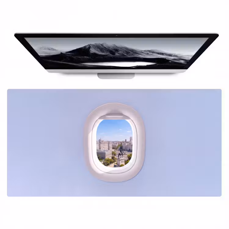 Bureau onderlegger - Stad - Uitzicht - Reizen — 1