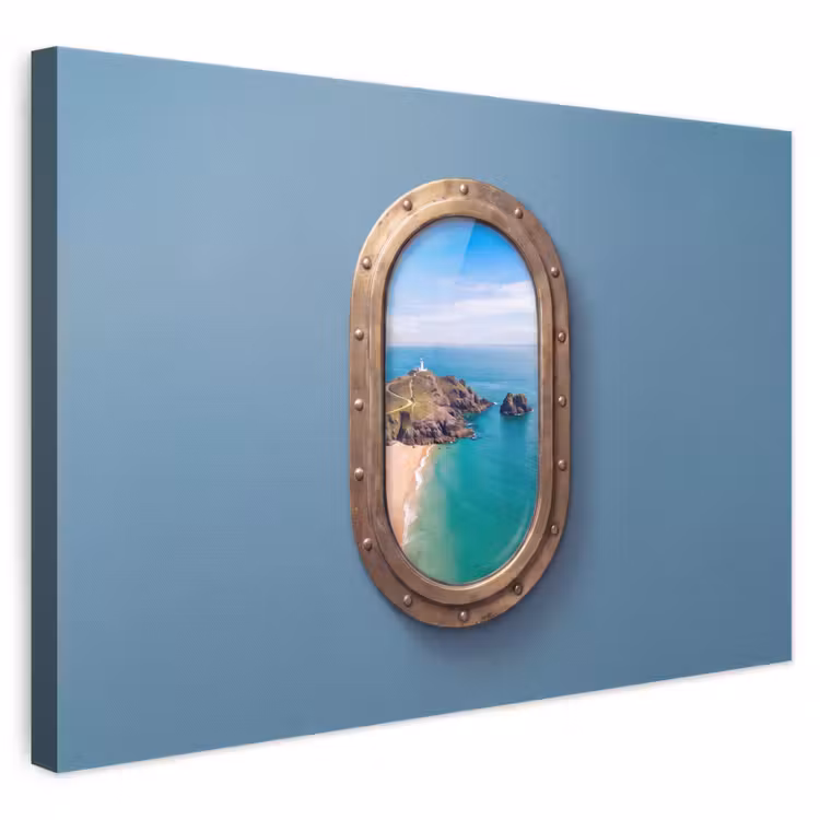 Canvas schilderij - Vuurtoren - Kust - Zee — 1