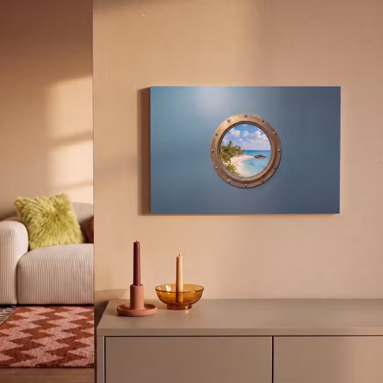 Canvas schilderij - Patrijspoort - Strand - Zee — 2
