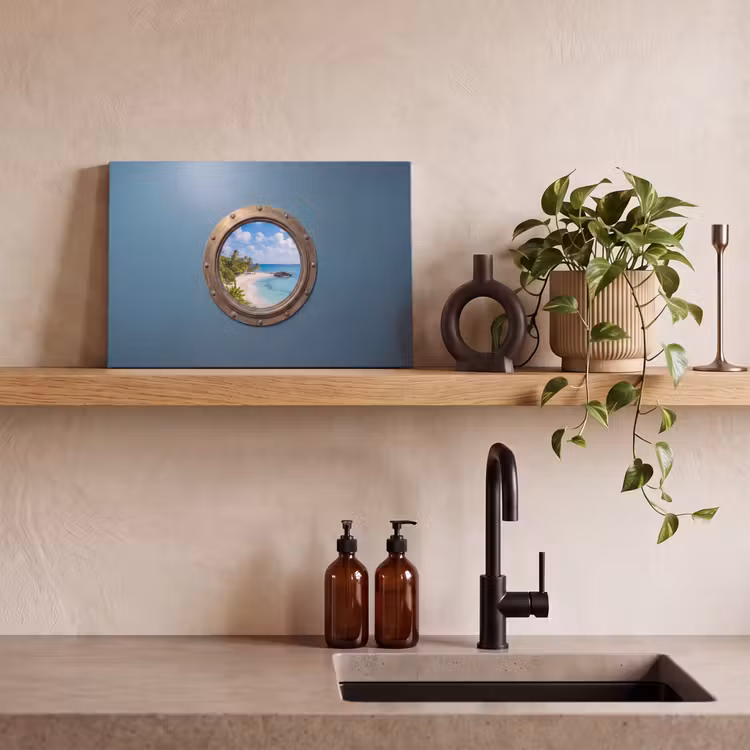 Canvas schilderij - Patrijspoort - Strand - Zee — 4