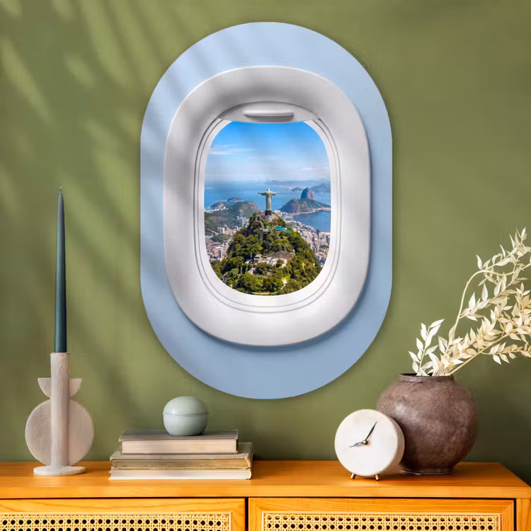 Muurovaal - Glas - Standbeeld - Rio - Uitzicht — 2