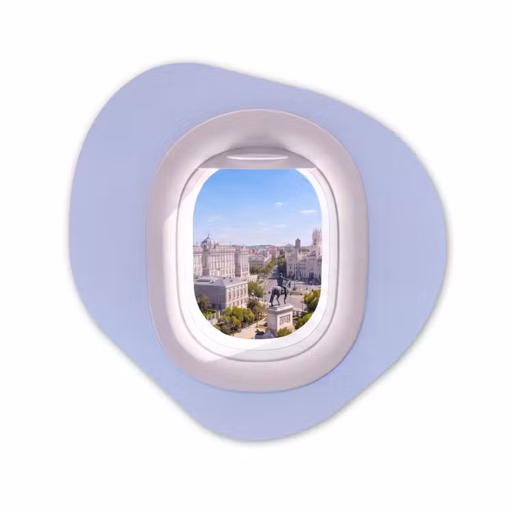 Organisch schilderij - Glas - Stad - Uitzicht - Reizen — 1