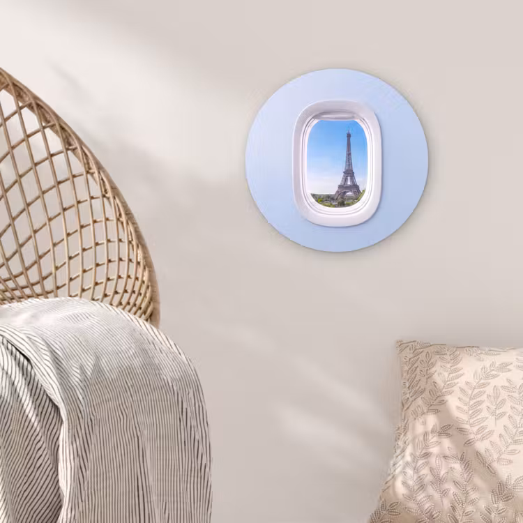 Muurcirkel - Eiffeltoren - Vliegtuigraam - Reizen — 5