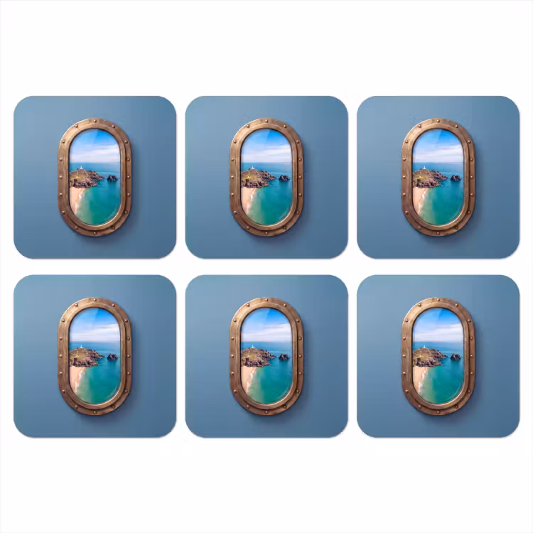 Onderzetter - Vuurtoren - Kust - Zee — 1