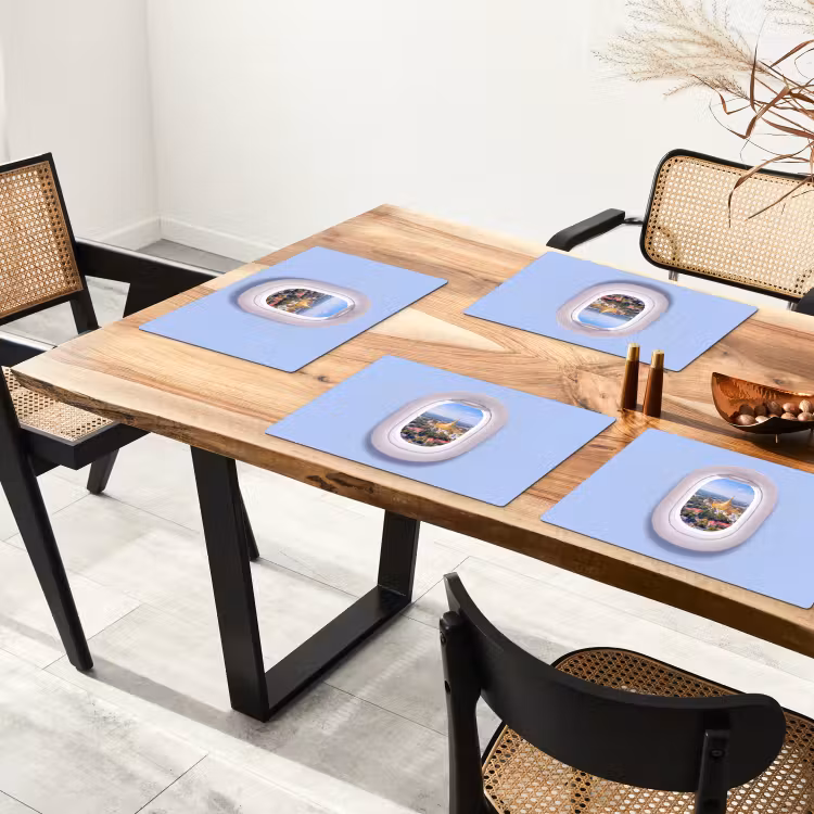 Placemat - 6 stuks - Pagode - Stad - Uitzicht — 3