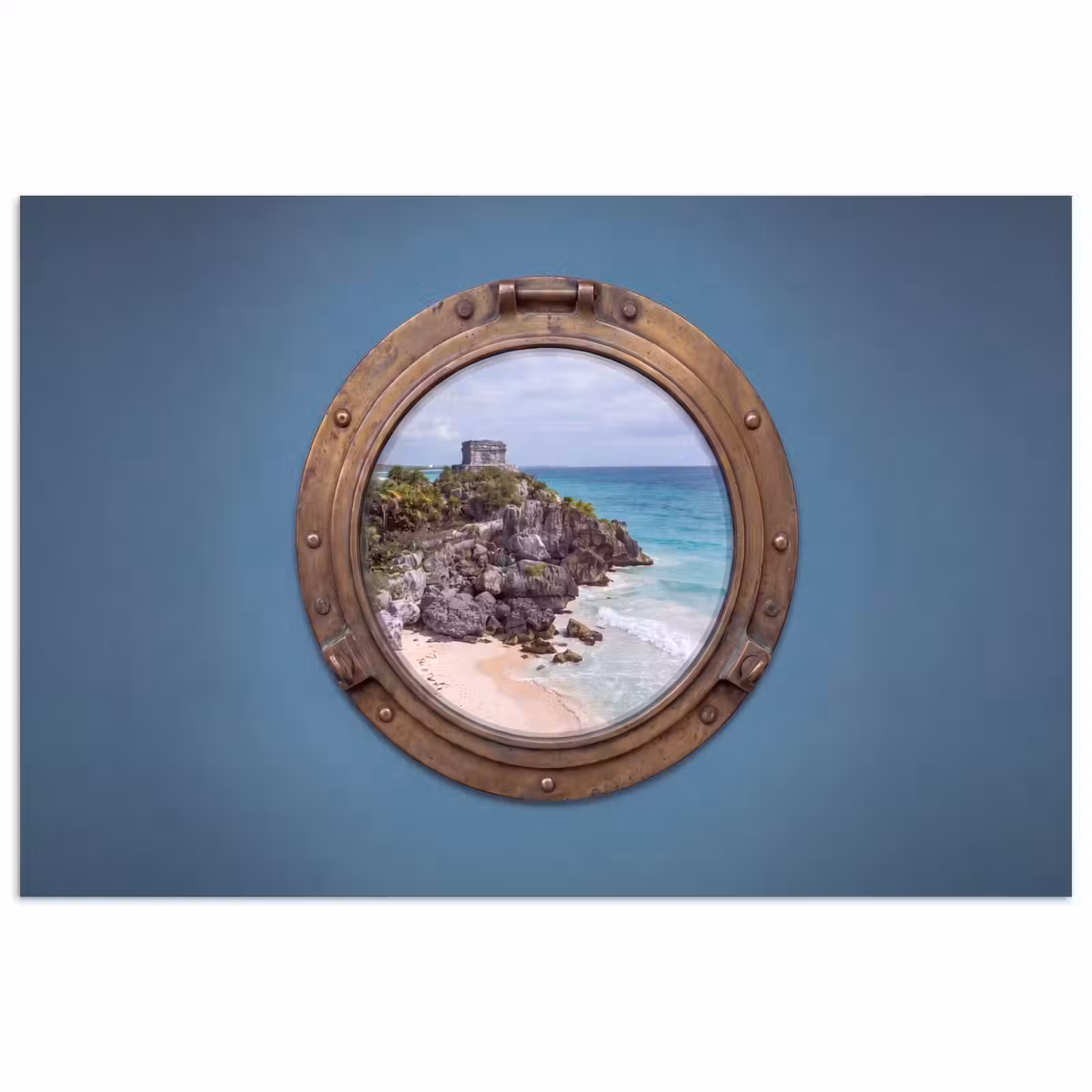 Poster - Gebouw - Strand - Zee — 1