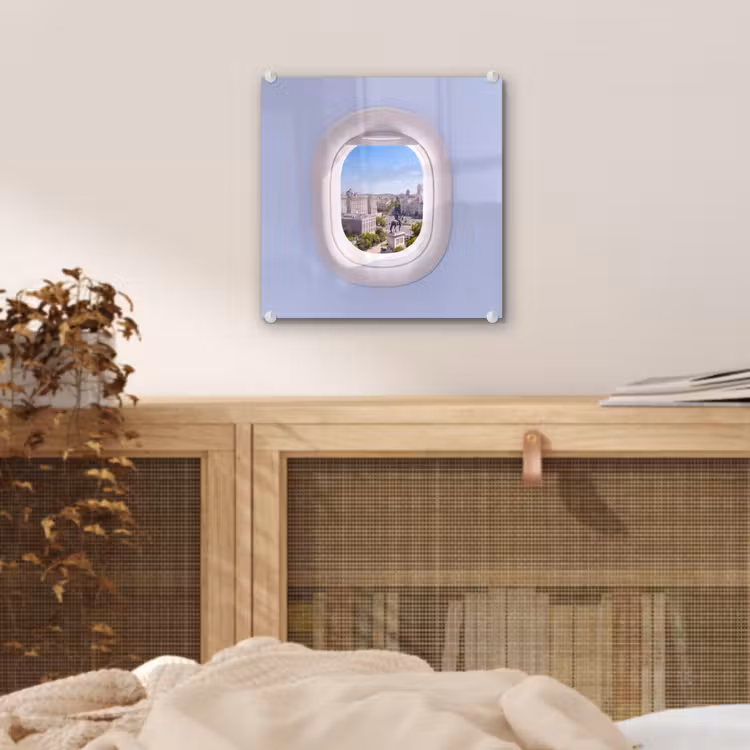 Glas schilderij - Stad - Uitzicht - Reizen — 5