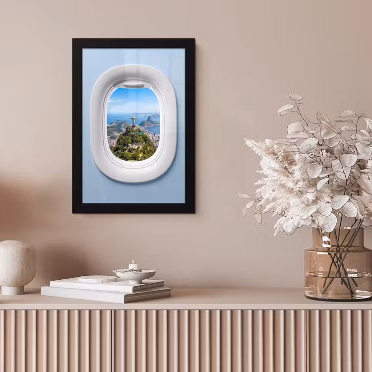 Poster met lijst - Standbeeld - Rio - Uitzicht — 5
