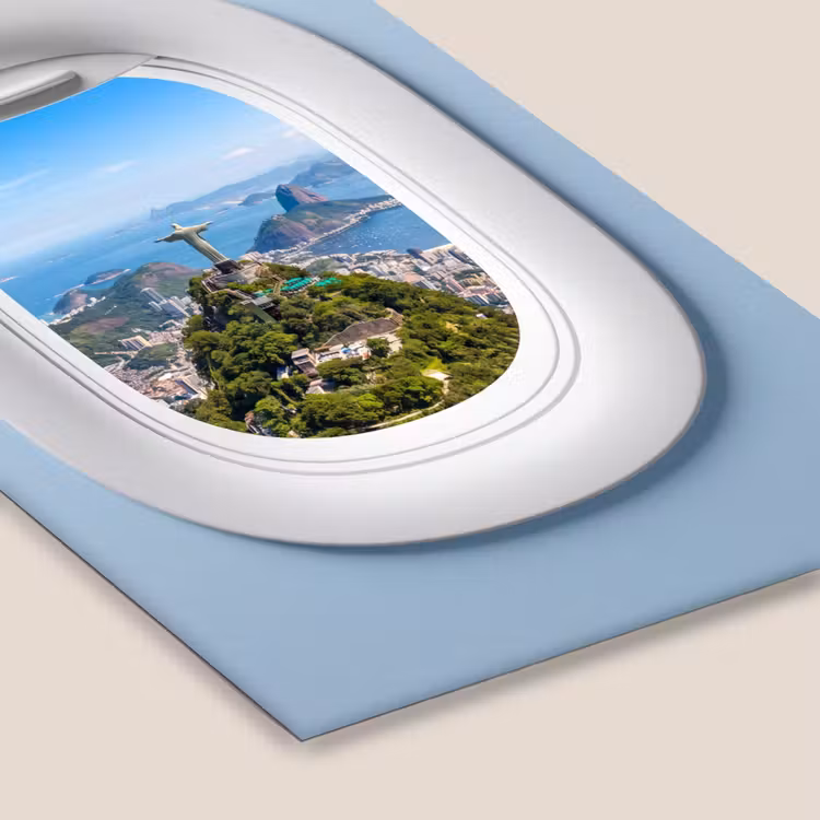 Poster met lijst - Standbeeld - Rio - Uitzicht — 7