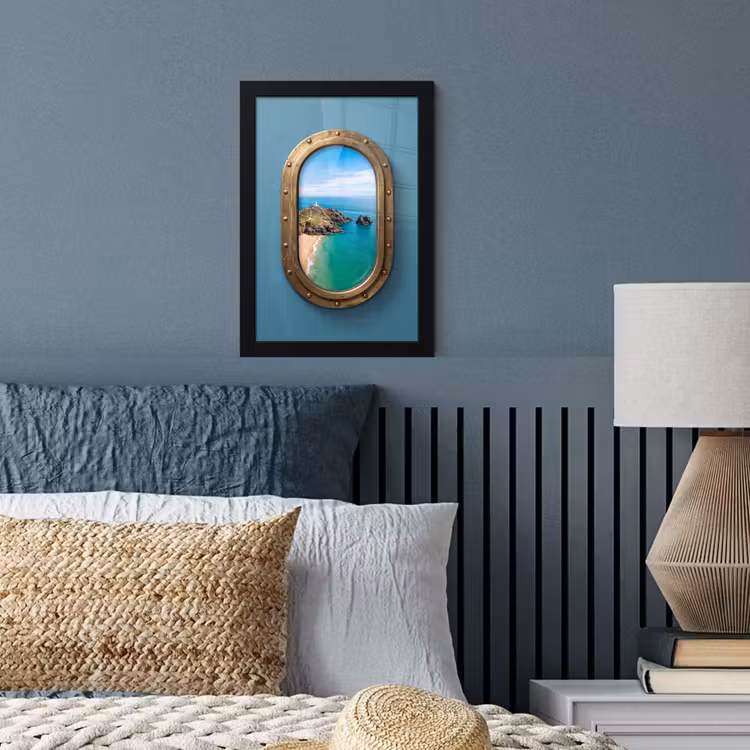 Poster met lijst - Vuurtoren - Kust - Zee — 3