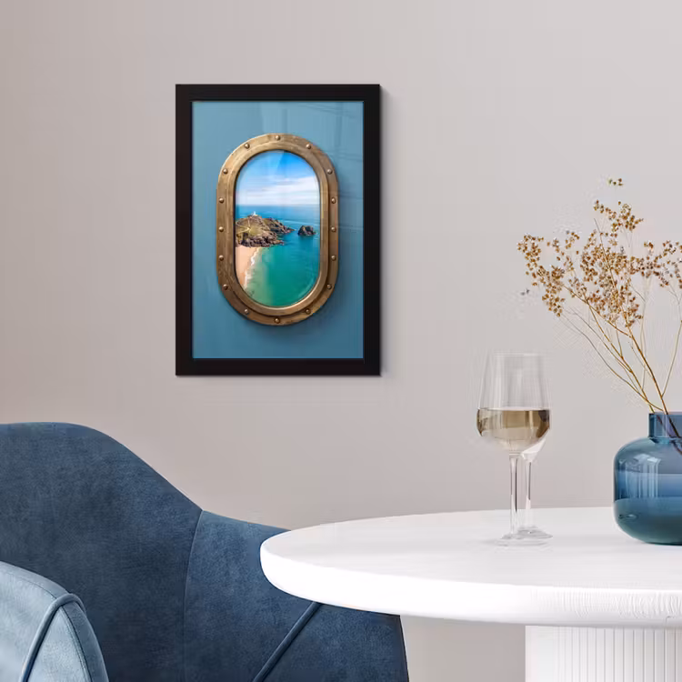 Poster met lijst - Vuurtoren - Kust - Zee — 4