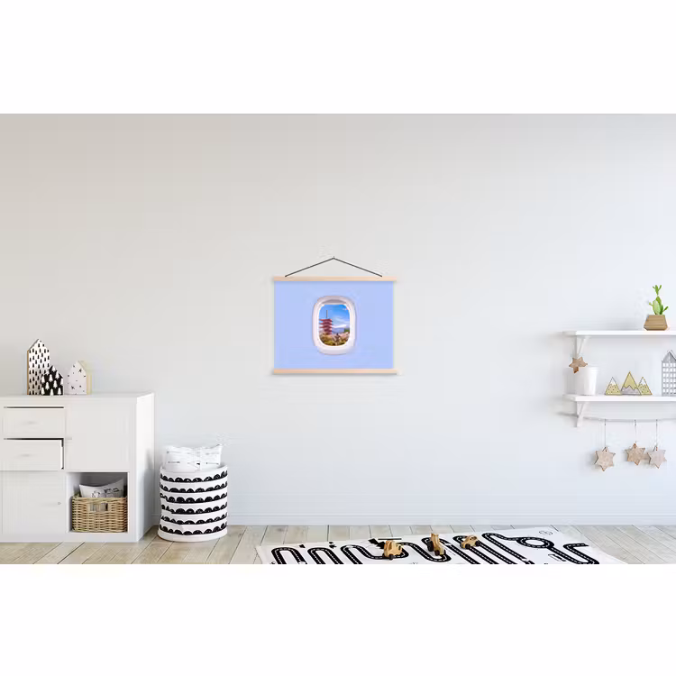 Schoolplaat - Pagode - Berg - Bloesems — 3