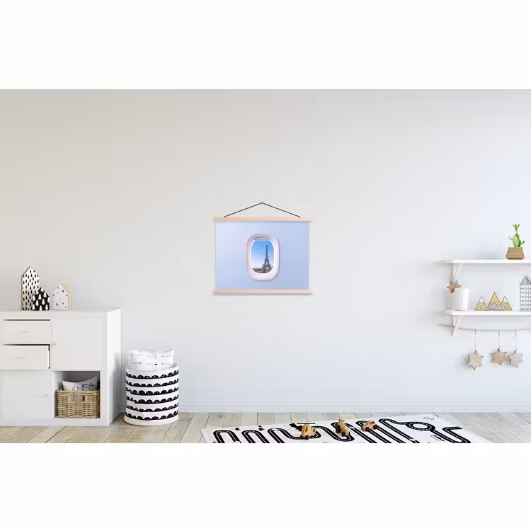 Schoolplaat - Eiffeltoren - Vliegtuigraam - Reizen — 3