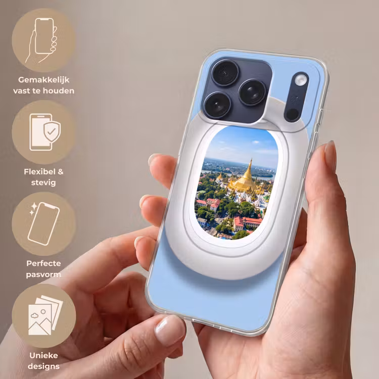 Telefoonhoesje Softcase - Pagode - Stad - Uitzicht — 4