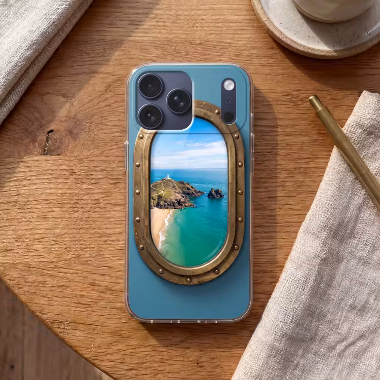 Telefoonhoesje Softcase - Vuurtoren - Kust - Zee — 2