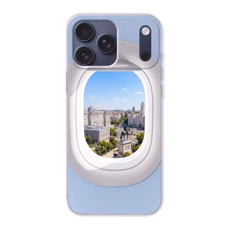 Telefoonhoesje Softcase - Stad - Uitzicht - Reizen — 1