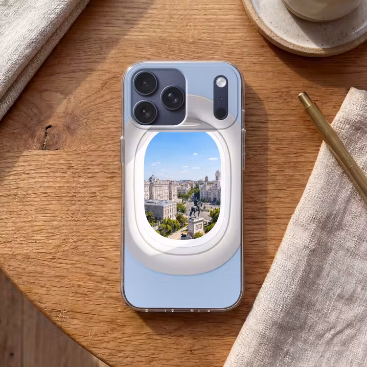 Telefoonhoesje Softcase - Stad - Uitzicht - Reizen — 2