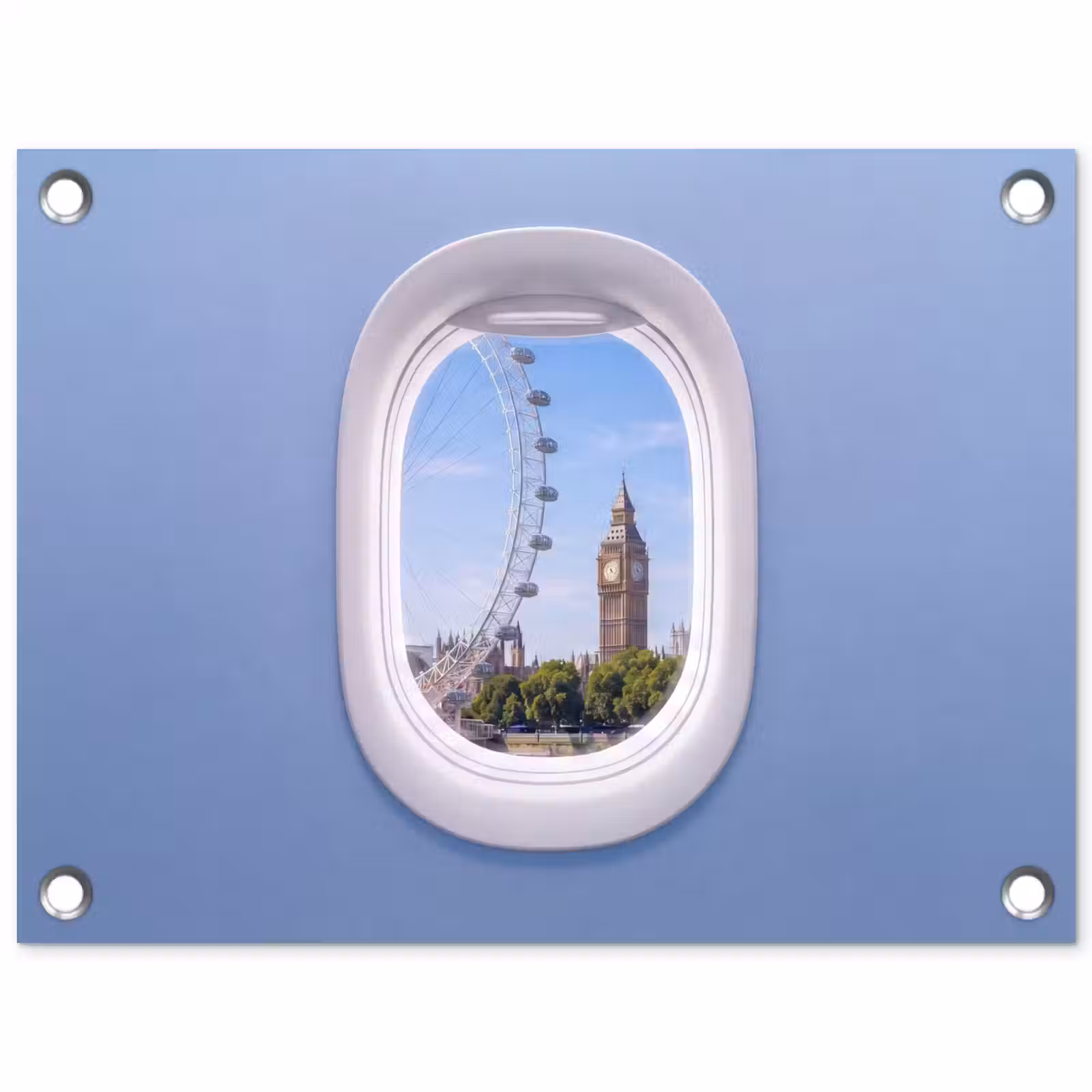 Tuinposter - Reuzenrad - Toren - Stad — 1