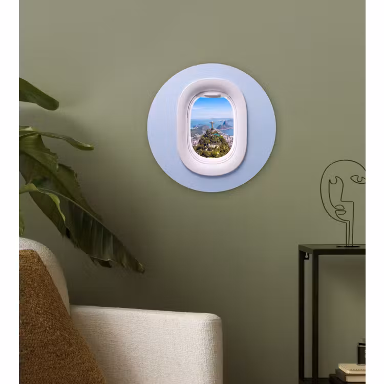 Wandcirkel - Glas - Standbeeld - Rio - Uitzicht — 3
