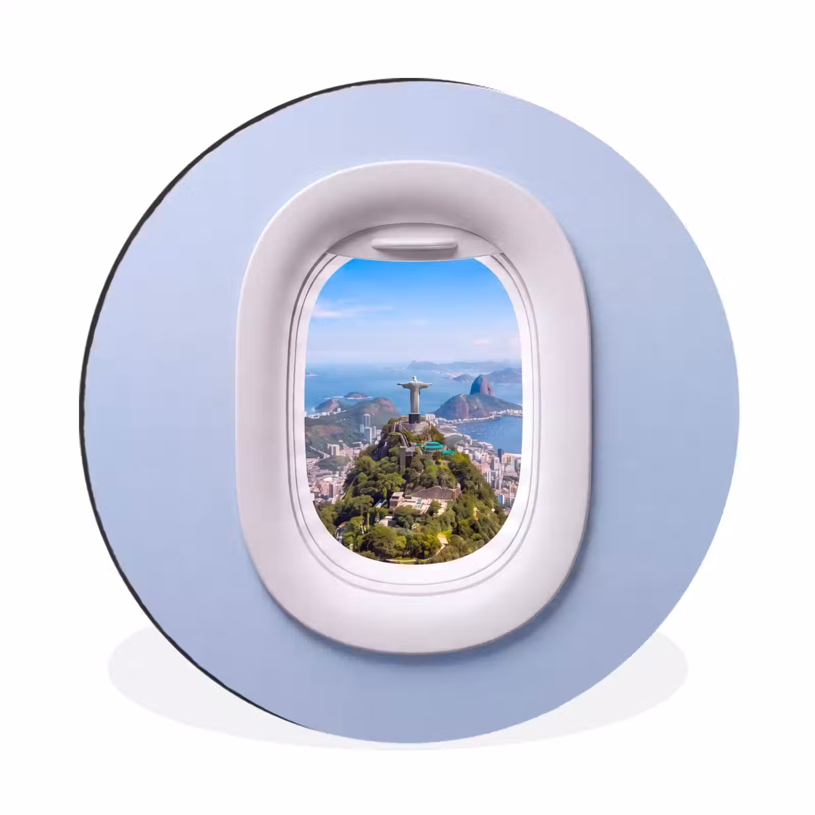 Wandcirkel - Aluminium - Standbeeld - Rio - Uitzicht — 1