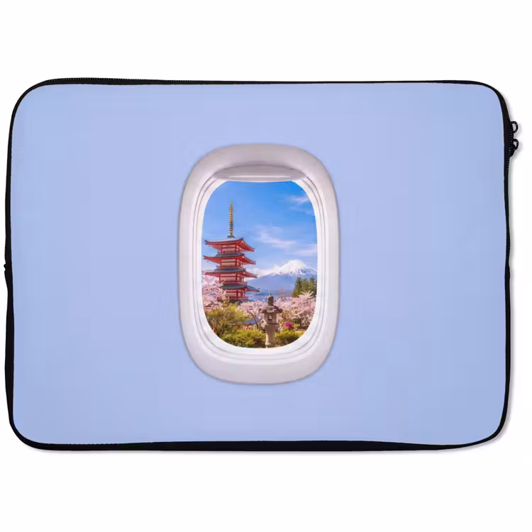 Laptophoes - Pagode - Berg - Bloesems — 1