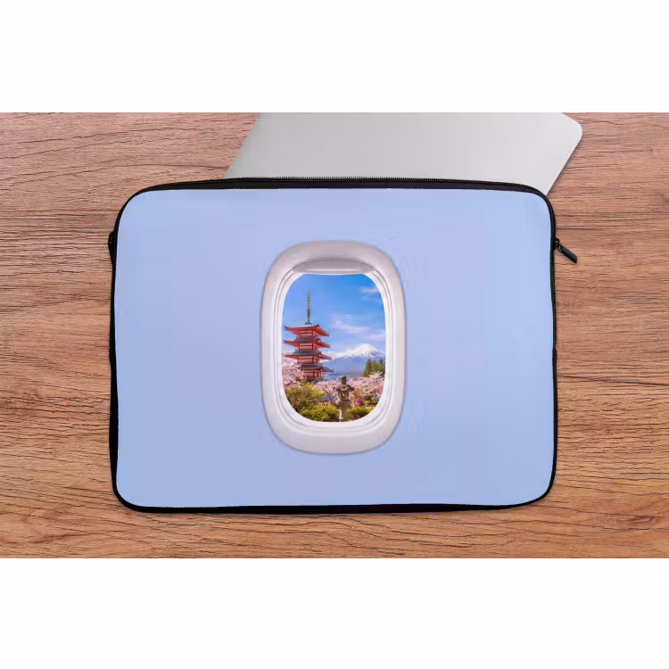 Laptophoes - Pagode - Berg - Bloesems — 2