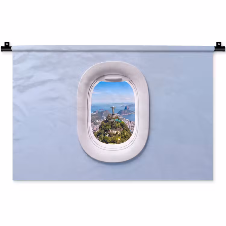 Wandkleed - Standbeeld - Rio - Uitzicht — 1