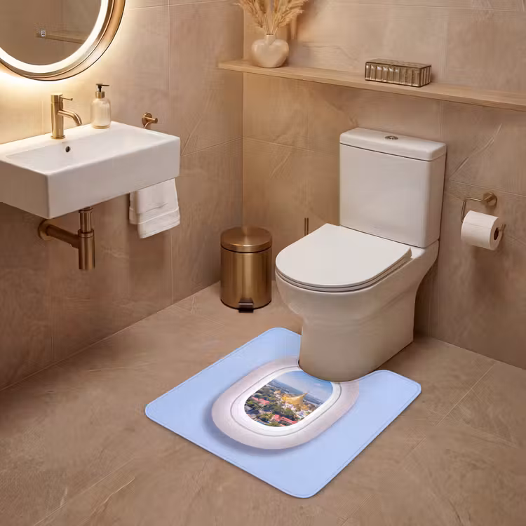 Wc Mat - Pagode - Stad - Uitzicht — 3