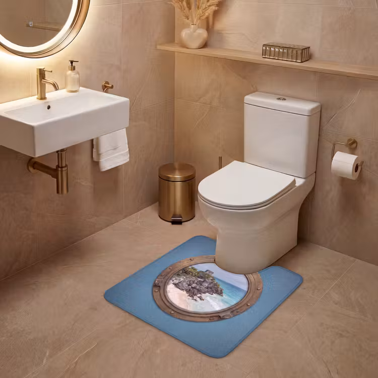 Wc Mat - Gebouw - Strand - Zee — 3