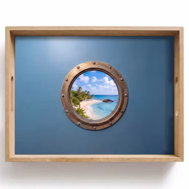 Dienblad - Patrijspoort - Strand - Zee — 1