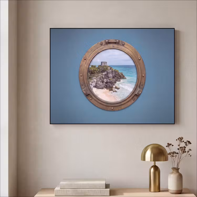 Art Frame - Gebouw - Strand - Zee — 5