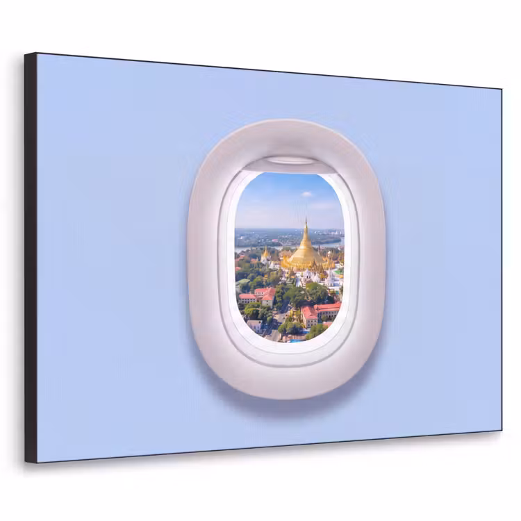 Art Frame - Pagode - Stad - Uitzicht — 1