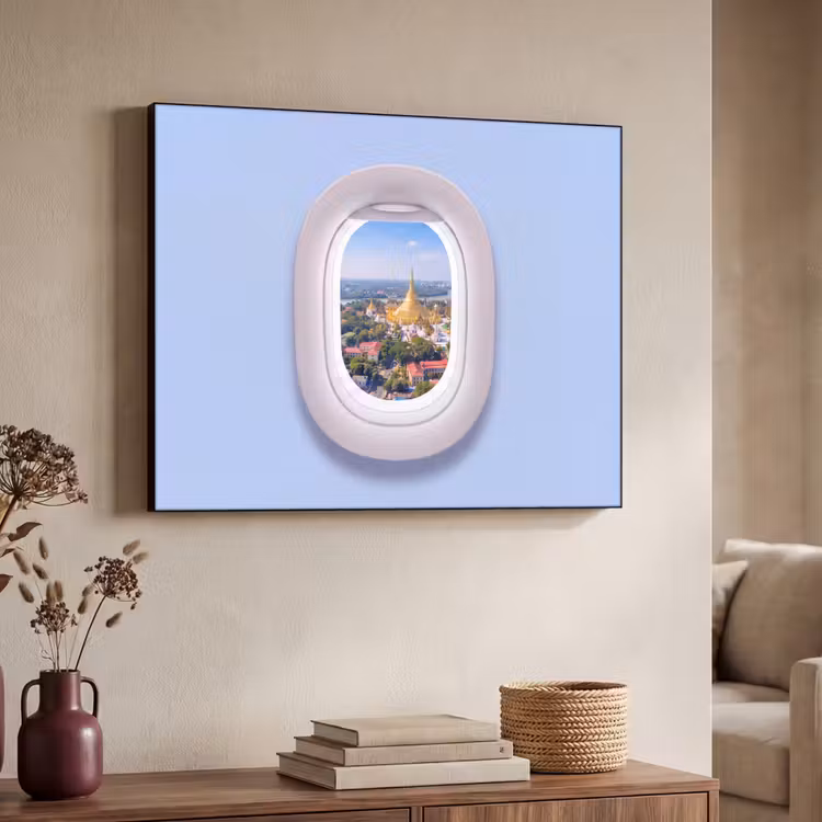 Art Frame - Pagode - Stad - Uitzicht — 7